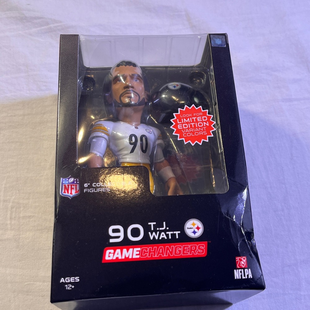 NFL GameChangers T.J. Watt Collectible Figure Unisex 6" NEW Series 5 Steelers